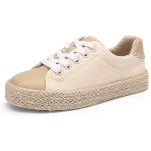 imageDREAM PAIRS Kid Shoes Boys Girls Sneakers Lace Up Walking Casual ShoesBeige