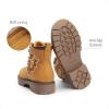 imageDREAM PAIRS Boys Girls Combat Ankle Boots Cowboy Cowgirl Western Embroidered Side Zipper Booties ToddlerLittle KidBig KidCamel