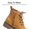 imageDREAM PAIRS Boys Girls Combat Ankle Boots Cowboy Cowgirl Western Embroidered Side Zipper Booties ToddlerLittle KidBig KidCamel