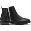 imageDREAM PAIRS Girls Ankle Boots with Side Zipper Low Heels ToddlerLittle KidBig KidBlackPu