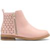 imageDREAM PAIRS Girls Ankle Boots with Side Zipper Low Heels ToddlerLittle KidBig KidPinkPu