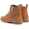 imageDREAM PAIRS Girls Ankle Boots with Side Zipper Low Heels ToddlerLittle KidBig KidTanPu
