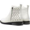 imageDREAM PAIRS Girls Ankle Boots with Side Zipper Low Heels ToddlerLittle KidBig KidWhite