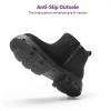 imageDREAM PAIRS Girls Chelsea Boots Side Zipper Lug Sole Ankle Booties ToddlerLittle KidBig KidBlack Suede