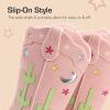 imageDREAM PAIRS Girls Cowboy Boots Cowgirl Mid Calf Western Boots with Low Heel Square Toe for Little KidBig KidPink