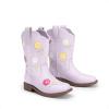 imageDREAM PAIRS Girls Cowgirl Boots Kids Mid Calf Western Boots Riding Shoes for ToddlerLittle KidBig KidLight Purple