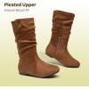 imageDREAM PAIRS Girls Faux Fur Lined Knee High Winter Riding BootsToddlerLittle KidBig KidBlvdtan