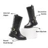 imageDREAM PAIRS Girls Knee High Fashion Riding Boots for ToddlerLittle KidBig KidBlack
