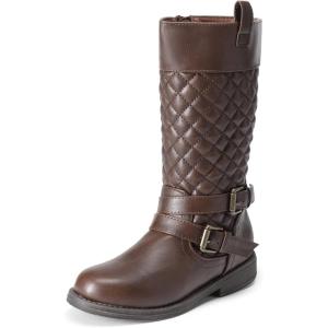 imageDREAM PAIRS Girls Knee High Fashion Riding Boots for ToddlerLittle KidBig KidBrown