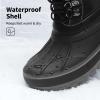 imageDREAM PAIRS Boys Girls Snow Boots WaterResistant Outdoor Warm Cozy AntiSlip Mid Calf Faux Fur Lining Insulated Winter Shoes for LittleBig KidsBlack