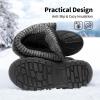imageDREAM PAIRS Boys Girls Snow Boots WaterResistant Outdoor Warm Cozy AntiSlip Mid Calf Faux Fur Lining Insulated Winter Shoes for LittleBig KidsBlack