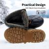 imageDREAM PAIRS Boys Girls Snow Boots WaterResistant Outdoor Warm Cozy AntiSlip Mid Calf Faux Fur Lining Insulated Winter Shoes for LittleBig KidsBrown