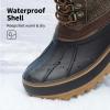 imageDREAM PAIRS Boys Girls Snow Boots WaterResistant Outdoor Warm Cozy AntiSlip Mid Calf Faux Fur Lining Insulated Winter Shoes for LittleBig KidsBrown
