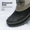 imageDREAM PAIRS Boys Girls Snow Boots WaterResistant Outdoor Warm Cozy AntiSlip Mid Calf Faux Fur Lining Insulated Winter Shoes for LittleBig KidsLt Grey
