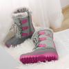 imageDREAM PAIRS Boys ampamp Girls Faux FurLined Ankle Winter Snow BootsGreyFuchsia