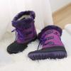 imageDREAM PAIRS Boys ampamp Girls Faux FurLined Ankle Winter Snow BootsPurple