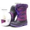 imageDREAM PAIRS Boys ampamp Girls Faux FurLined Ankle Winter Snow BootsPurple