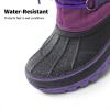 imageDREAM PAIRS Boys ampamp Girls Faux FurLined Ankle Winter Snow BootsPurple