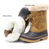 imageDREAM PAIRS Boys ampamp Girls Faux FurLined Ankle Winter Snow BootsTan