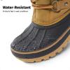 imageDREAM PAIRS Boys ampamp Girls Faux FurLined Ankle Winter Snow BootsTan