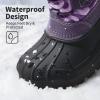 imageDREAM PAIRS Boys ampamp Girls Knee High Winter Snow Boots ToddlerLittle KidBig KidBerry