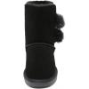 imageDREAM PAIRS Girls Boots Kids Boys Winter Snow Suede Mid Calf Boots Faux Fur Lined FuzzyChic Kids Lolly for Little KidBig KidBlack
