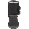 imageDREAM PAIRS Girls Boots Kids Boys Winter Snow Suede Mid Calf Boots Faux Fur Lined FuzzyChic Kids Lolly for Little KidBig KidGrey