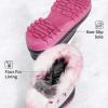 imageDREAM PAIRS Girls Boys Snow Boots WaterResistant Outdoor Warm Cozy AntiSlip Mid Calf Faux Fur Lining Winter Shoes for LittleBig KidsWhiteFuchsia