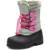 imageDREAM PAIRS Boys ampamp Girls Knee High Winter Snow Boots ToddlerLittle KidBig KidGreyFuchsia