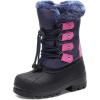 imageDREAM PAIRS Boys ampamp Girls Knee High Winter Snow Boots ToddlerLittle KidBig KidNavyFuchsia