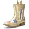imageDREAM PAIRS Girls Cowgirl Cowboy Western Mid Calf Tassel BootsGold