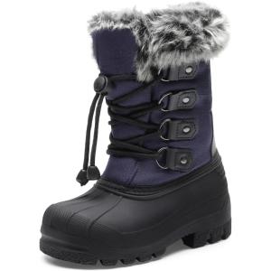 imageDREAM PAIRS Boys ampamp Girls Knee High Winter Snow Boots ToddlerLittle KidBig KidNavy