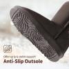 imageDREAM PAIRS Girls Boys Winter Boots Faux Fur Lined Mid Calf Kids Snow Tall Shoes FuzzyChic Kids Buckle for Little KidBig KidBrown