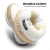 imageDREAM PAIRS Girls Snow Boots Warm Cozy AntiSlip Lightweight Mid Calf Faux Fur Lining Winter Shoes for LittleBig KidsBeigeWhite