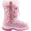 imageDREAM PAIRS Girls Snow Boots Warm Cozy AntiSlip Lightweight Mid Calf Faux Fur Lining Winter Shoes for LittleBig KidsPinkOwl