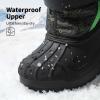 imageDREAM PAIRS Boys ampamp Girls Mid Calf WaterResistant Winter Snow Boots for ToddlerLittleBig KidBlackNeonGreen