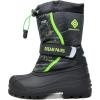 imageDREAM PAIRS Boys ampamp Girls Mid Calf WaterResistant Winter Snow Boots for ToddlerLittleBig KidBlackNeonGreen