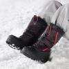 imageDREAM PAIRS Boys ampamp Girls Mid Calf WaterResistant Winter Snow Boots for ToddlerLittleBig KidBlackRed