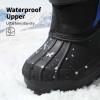 imageDREAM PAIRS Boys ampamp Girls Mid Calf WaterResistant Winter Snow Boots for ToddlerLittleBig KidBlackRoyal