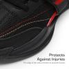 imageDREAM PAIRS Kids Basketball Shoes Boys Girls Lowtop Sneakers Durable Sports Shoes Laceup Breathable School Trainers for Little Big Kids YouthBlackRed