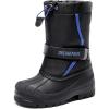 imageDREAM PAIRS Boys ampamp Girls Mid Calf WaterResistant Winter Snow Boots for ToddlerLittleBig KidBlackRoyal