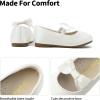 imageDREAM PAIRS Girls Dress Shoes Mary Jane Flower Girl Bow Ballet Flats for Wedding Party ToddlerLittle KidWhite