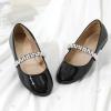 imageDREAM PAIRS Girls Mary Jane Dress Shoes Ballerina Flats for Wedding Party ToddlerLittle KidBig KidBlackPat