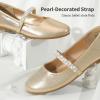 imageDREAM PAIRS Girls Mary Jane Dress Shoes Ballerina Flats for Wedding Party ToddlerLittle KidBig KidGold