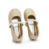 imageDREAM PAIRS Girls Mary Jane Dress Shoes Ballerina Flats for Wedding Party ToddlerLittle KidBig KidGoldGlittert