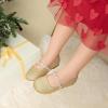 imageDREAM PAIRS Girls Mary Jane Dress Shoes Ballerina Flats for Wedding Party ToddlerLittle KidBig KidGoldGlittert