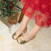 imageDREAM PAIRS Girls Mary Jane Dress Shoes Ballerina Flats for Wedding Party ToddlerLittle KidBig KidGoldt