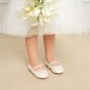 imageDREAM PAIRS Girls Mary Jane Dress Shoes Ballerina Flats for Wedding Party ToddlerLittle KidBig KidIvoryt