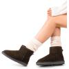 imageDREAM PAIRS Snow Boots for Women Genuine Suede Faux Fur Lining Water Resistant AntiSlip Warm Winter Booties Slip On Memory Foam Comfort Ankle Boots FuzzyClassic Low BootsBrown