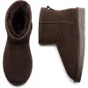 imageDREAM PAIRS Snow Boots for Women Genuine Suede Faux Fur Lining Water Resistant AntiSlip Warm Winter Booties Slip On Memory Foam Comfort Ankle Boots FuzzyClassic Low BootsBrown